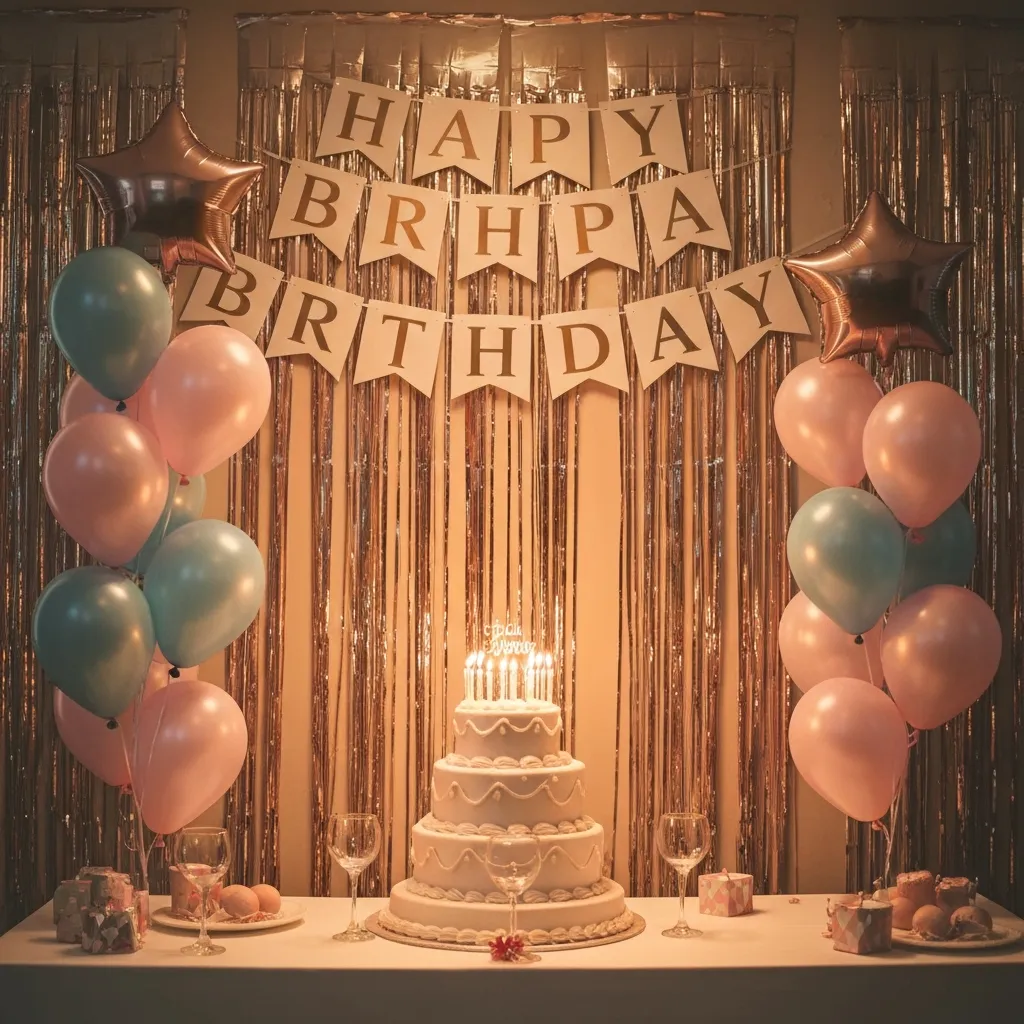 Birthday celebration decoration