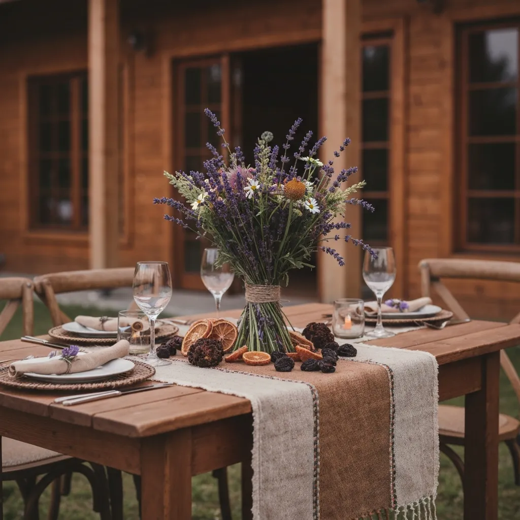 Rustic event decoration